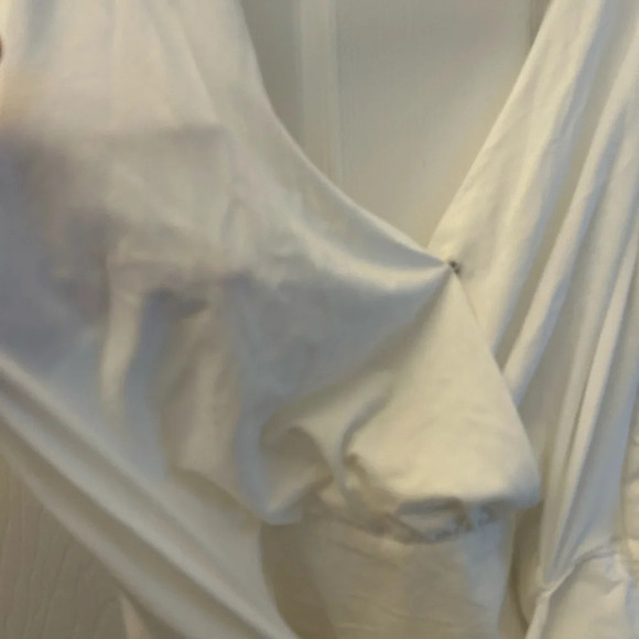 Sunday in Brooklyn Wrap-Front Blouse white S - Picture 4 of 7